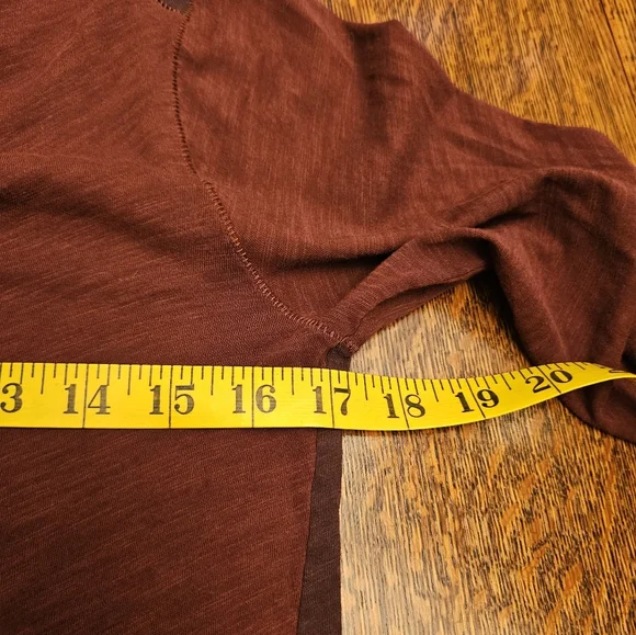 Madewell Two-Tone Asymmetrical Long Sleeve T-Shrt - Picture 5 of 6